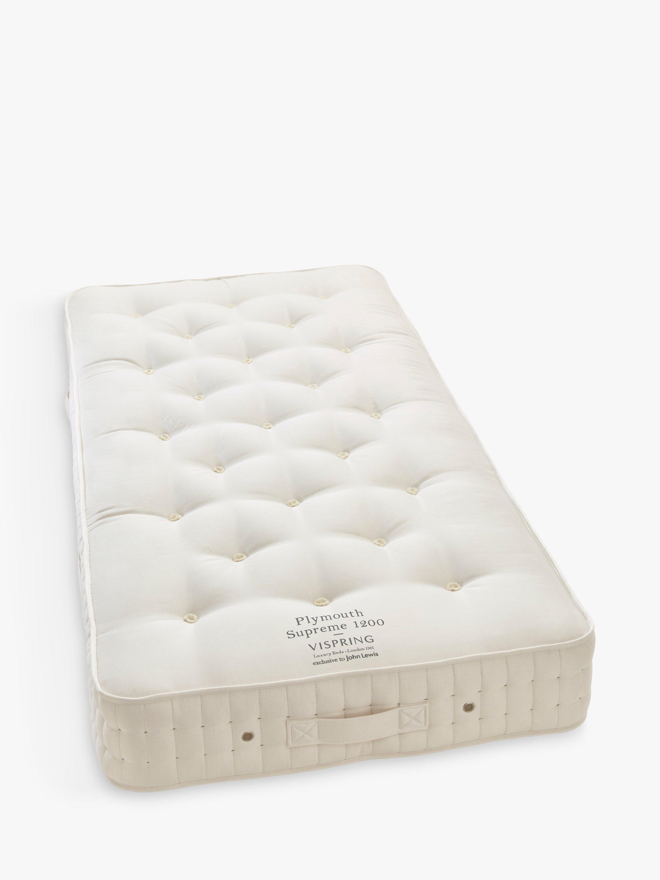 Vispring Plymouth Supreme 1200 Pocket Spring Mattress, Medium Tension, Single