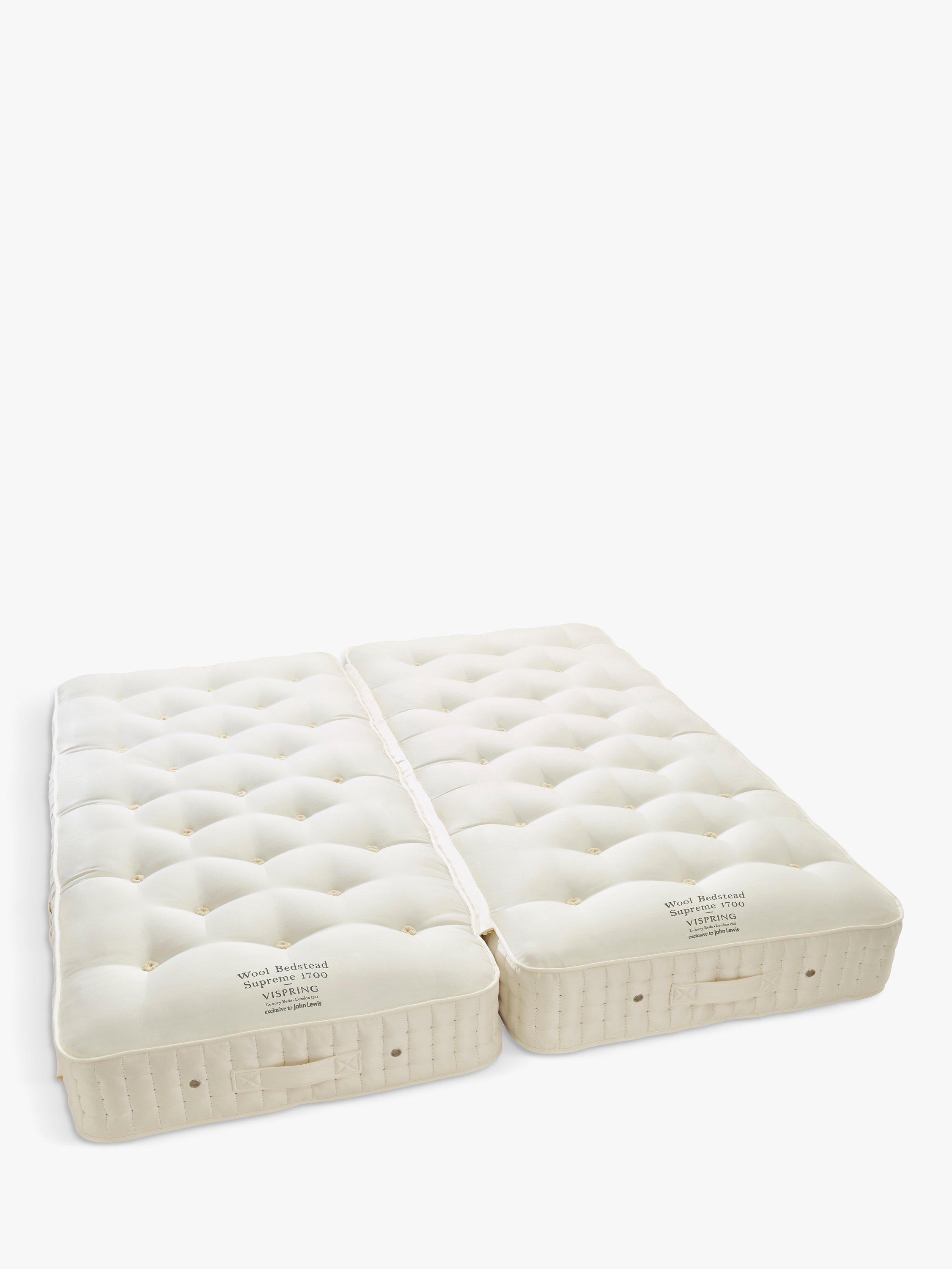 Vispring Wool Bedstead Supreme 1700 Pocket Spring Zip Link Mattress, Medium Tension, Super King Size