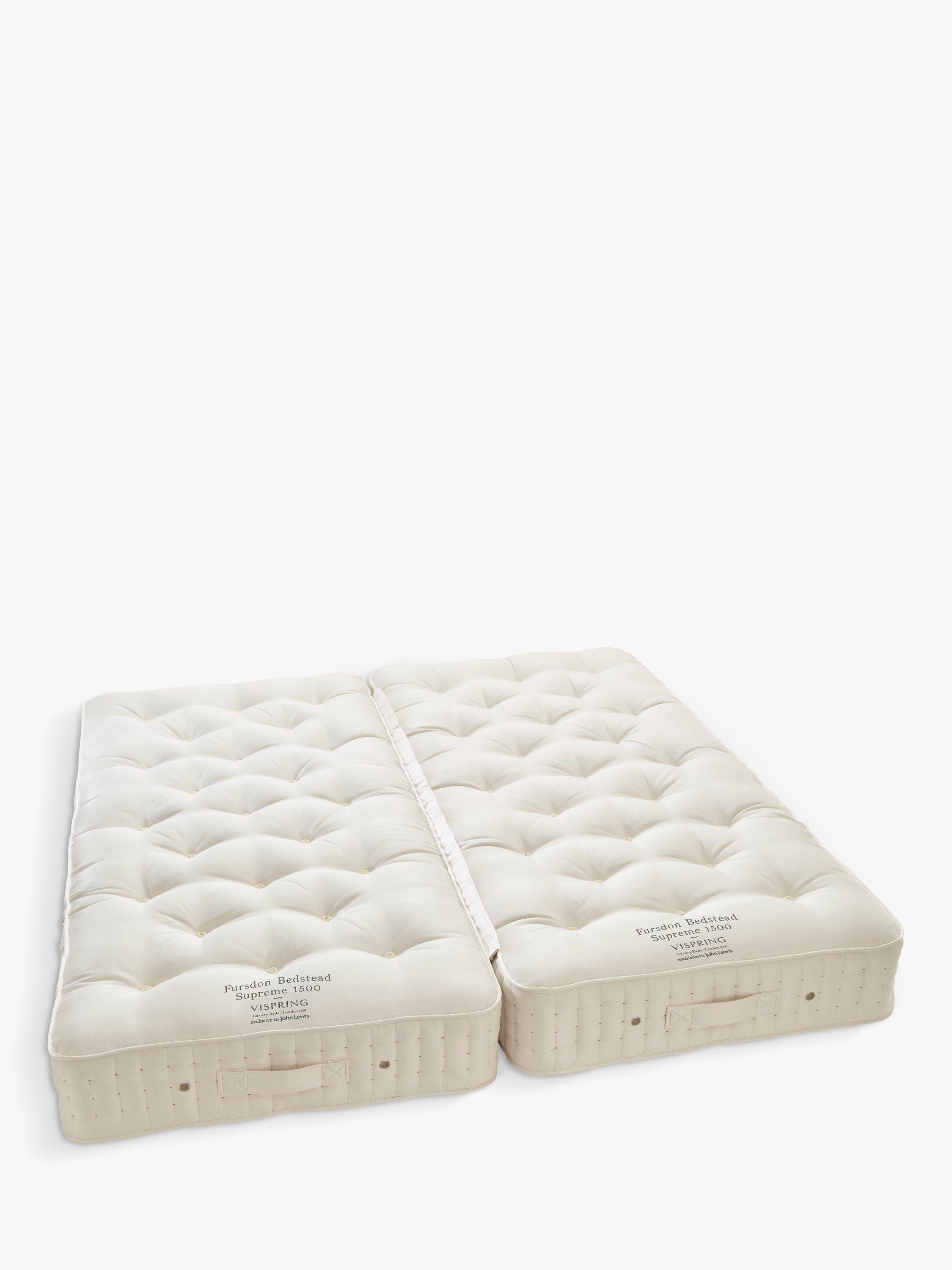 Vispring Fursdon Bedstead Supreme 1500 Pocket Spring Zip Link Mattress, Medium Tension, Emperor