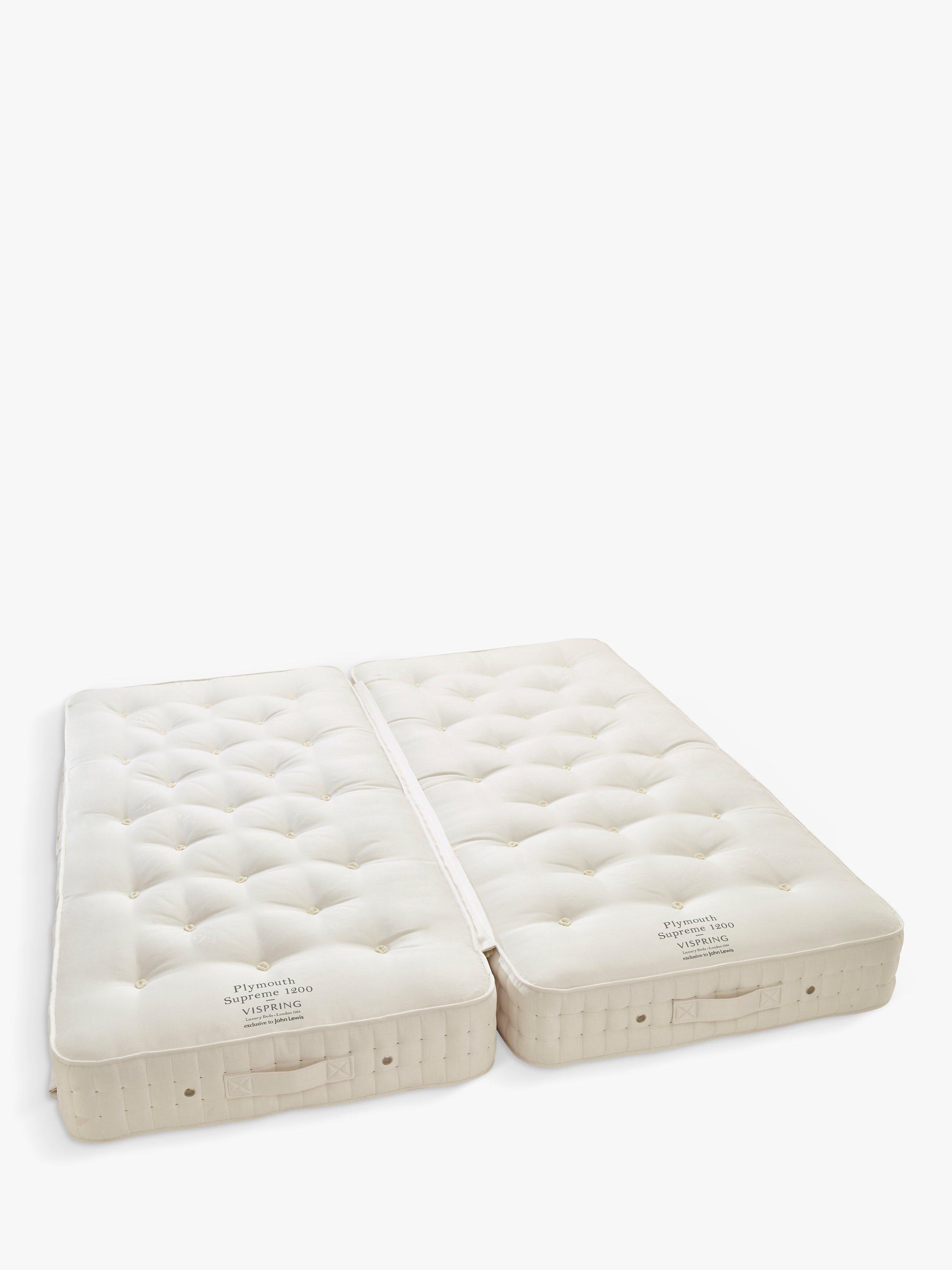 Vispring Plymouth Supreme 1200 Pocket Spring Zip Link Mattress, Medium Tension, Emperor