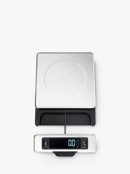 OXO Good Grips Stainless Steel Digital Kitchen Scale with Pull-Out Display, Silver, 5kg - view 2, Silver