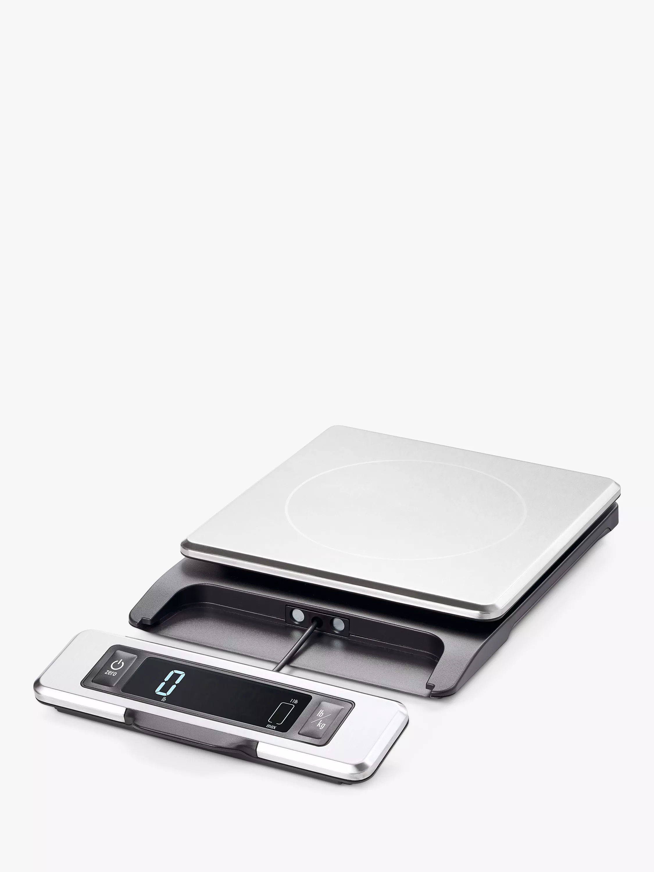 Wedo Optimo Steel 5000g Electronic Scale – Silver, Stainless Steel Platform, Multi-Use