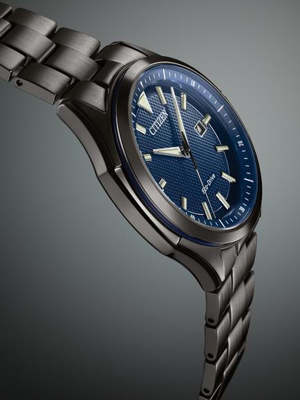 Citizen AW1147-52L Men's Sport Date Bracelet Strap Watch, Gunmetal/Blue, Gunmetal/Blue