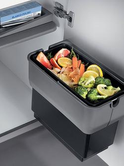 BLANCO Singolo Under Counter Pull-Out Kitchen Bin, 14L - view 2, Grey