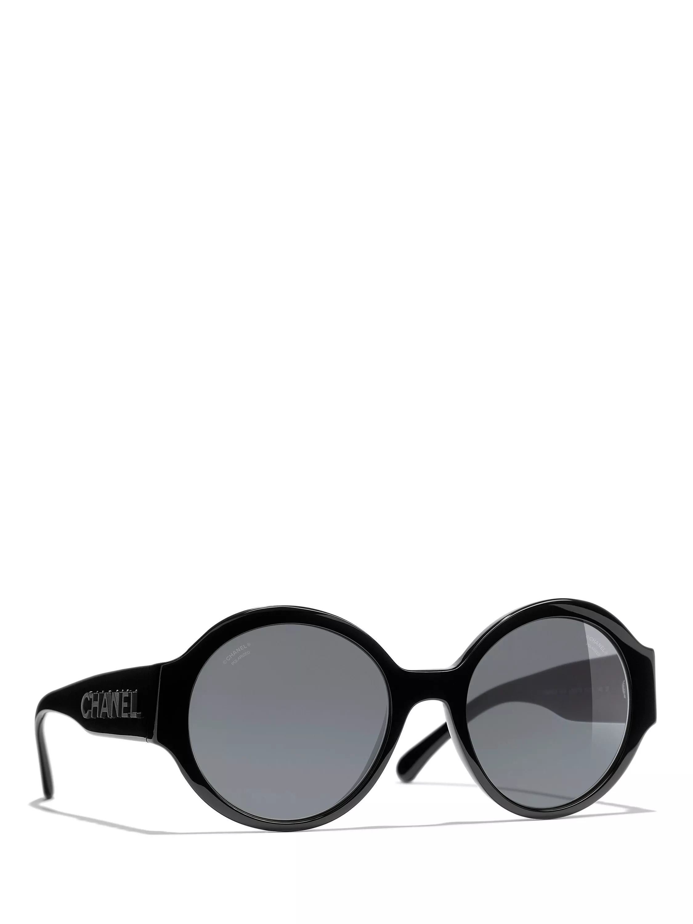 CHANEL Oval Sunglasses CH5410 Black/Grey