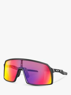 Oakley OO9406 Men's Sutro Prizm Rectangular Sunglasses, Matte Black/Mirror Orange