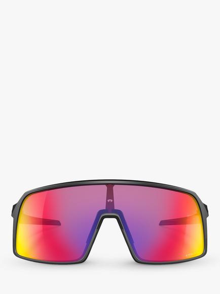 Oakley OO9406 Men's Sutro Prizm Rectangular Sunglasses - view 2, Matte Black/Mirror Orange
