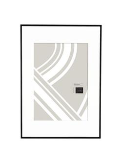 John Lewis Aluminium/Acrylic Photo Frame, A1/A2 (42 x 59cm) with Mount, Black