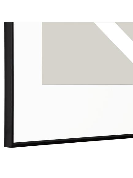 John Lewis Aluminium/Acrylic Photo Frame, A1/A2 (42 x 59cm) with Mount - view 2, Black