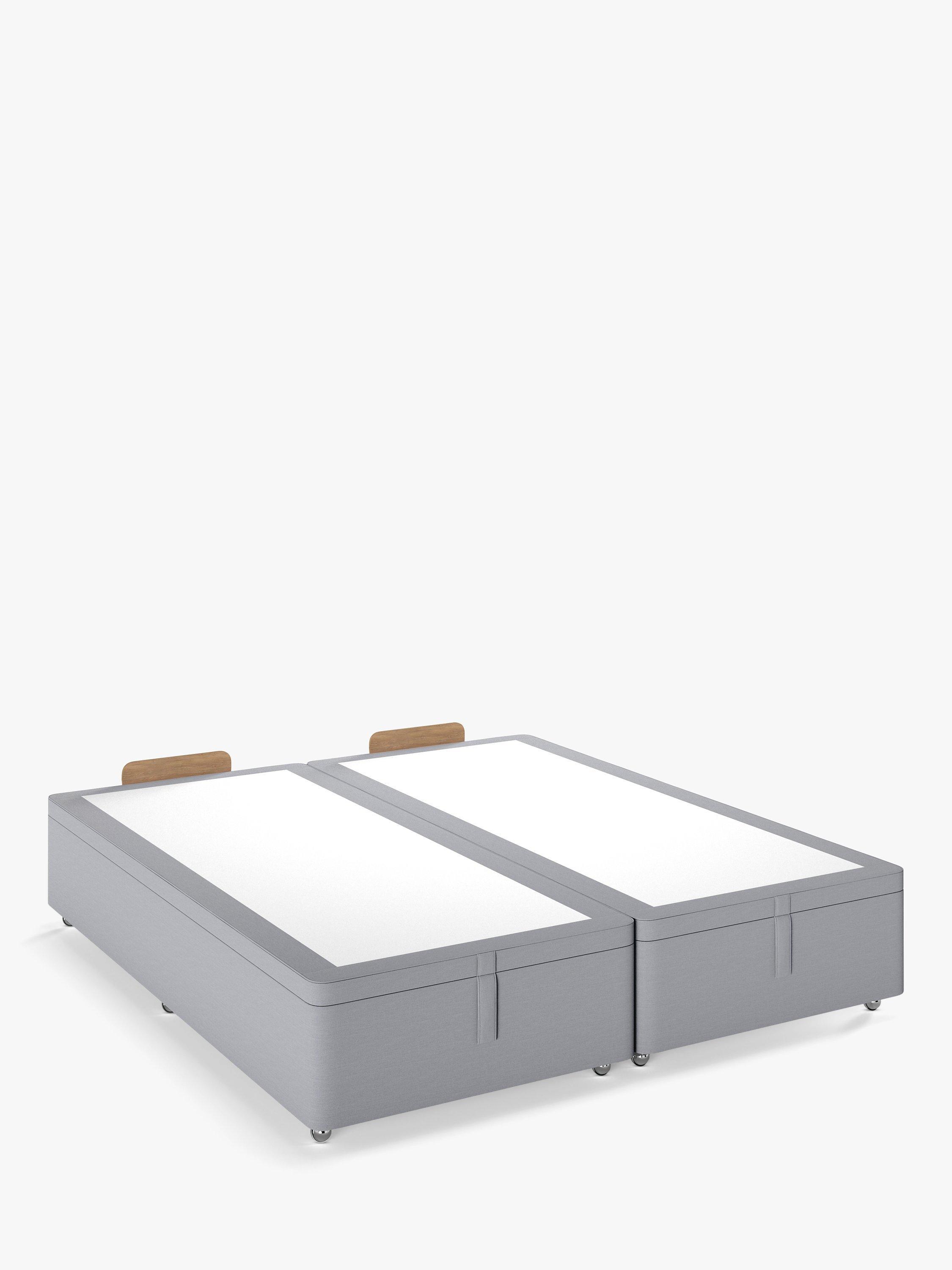 John Lewis Non Sprung Classic Maxi Divan Base, Super King Size, Cotton Effect Grey
