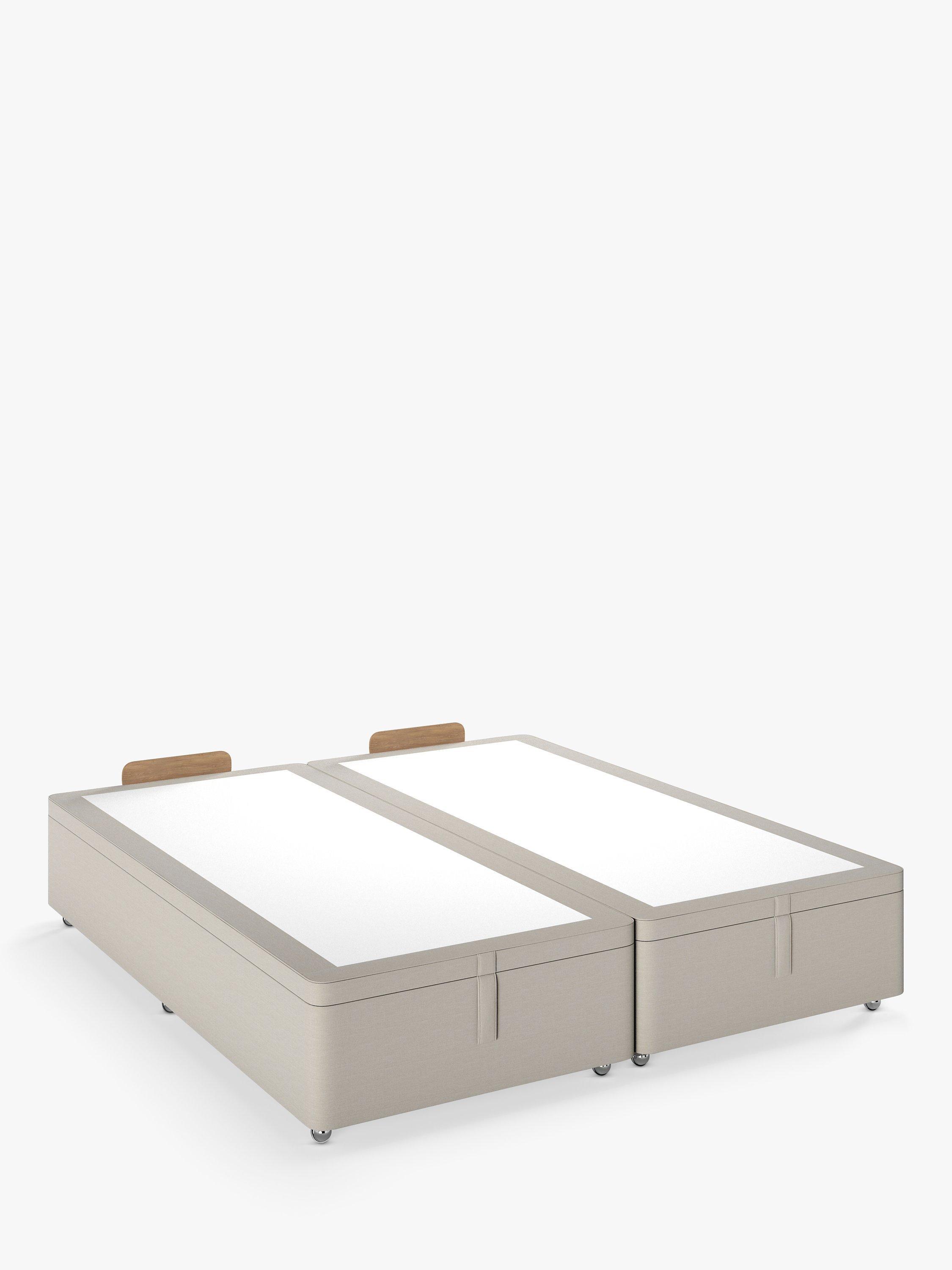 John Lewis Non Sprung Classic Maxi Divan Base, Super King Size, Cotton Effect Beige