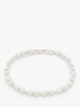 Ivory & Co. Crystal Tennis Bracelet, Silver