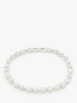 Ivory & Co. Crystal Tennis Bracelet, Silver, Silver