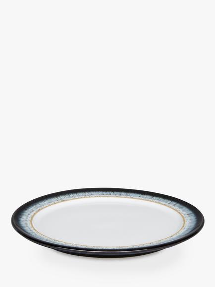 Denby Halo Rim Side Plate, 20.5cm, Black/Multi - view 2, Black/Multi