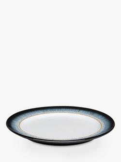 Denby Halo Rim Dinner Plate, 28cm, Black/Multi - view 2, Black/Multi