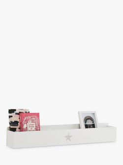 Great Little Trading Co Star Book Ledge Shelf, White