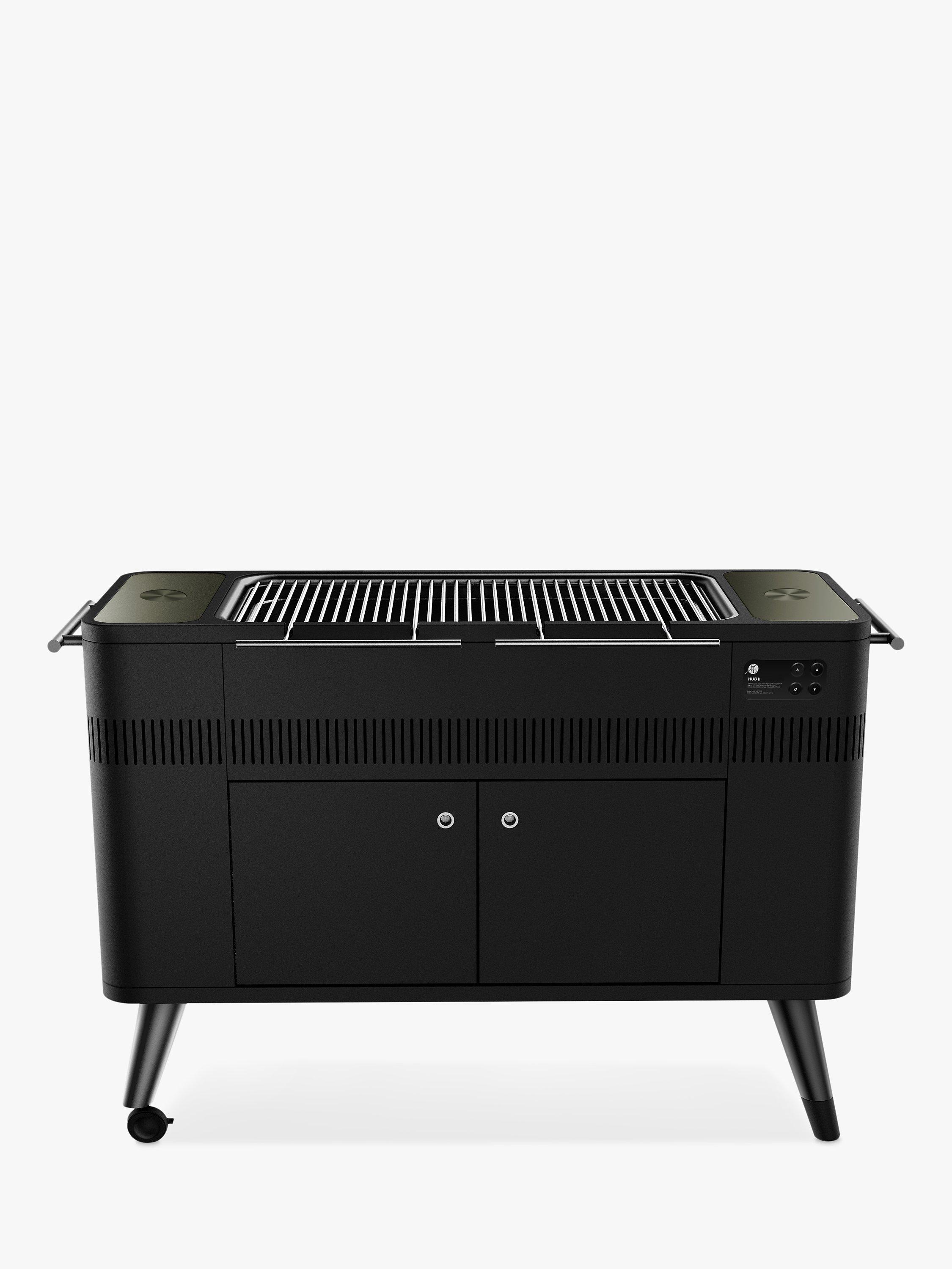 Everdure By Heston Blumenthal HUB Electric Ignition Charcoal BBQ, Black