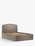 John Lewis Grace Ottoman Storage Upholstered Bed Frame, Double, Soft Touch Chenille Mole