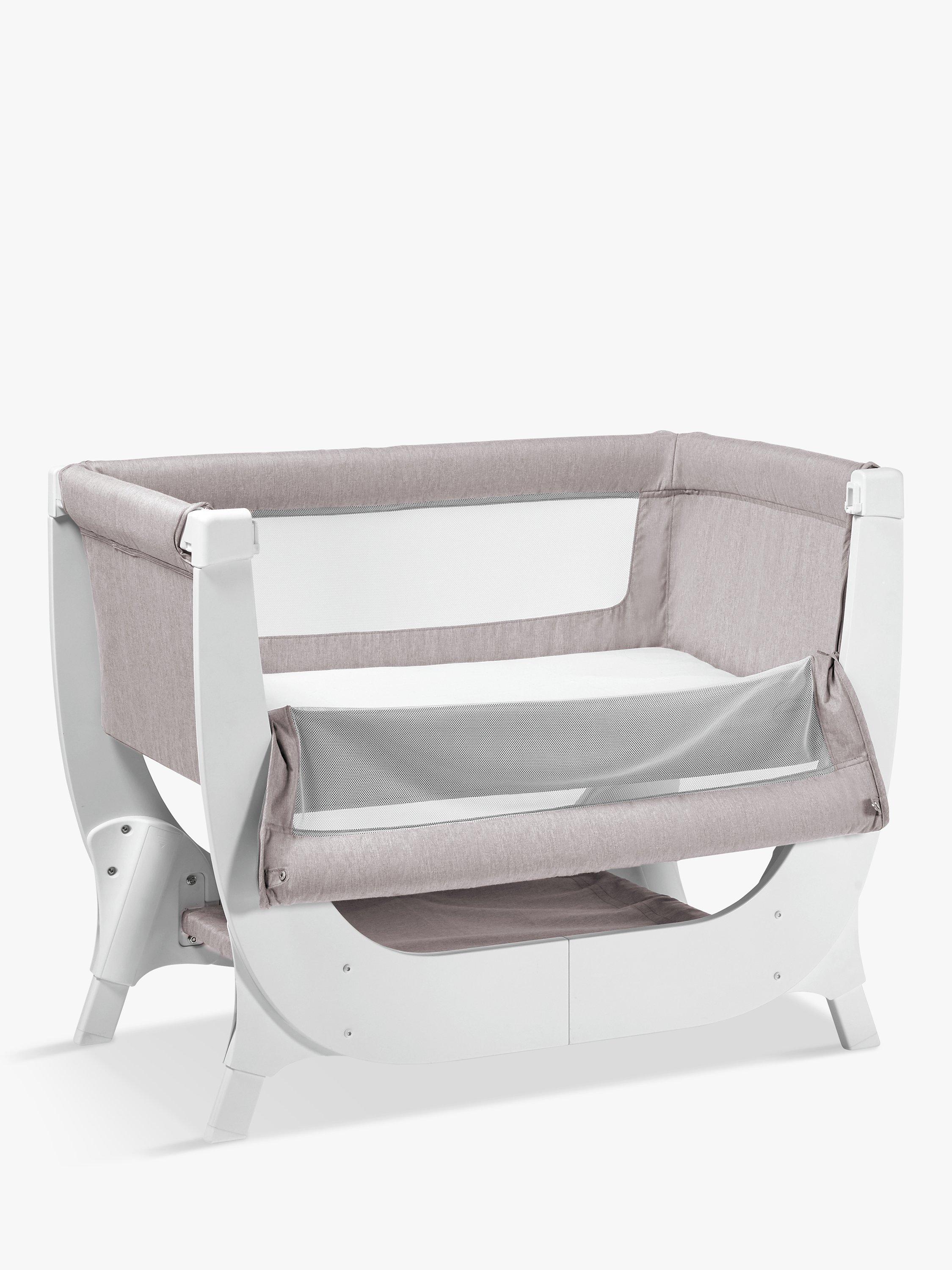 Shnuggle Air Bedside Crib Stone Grey