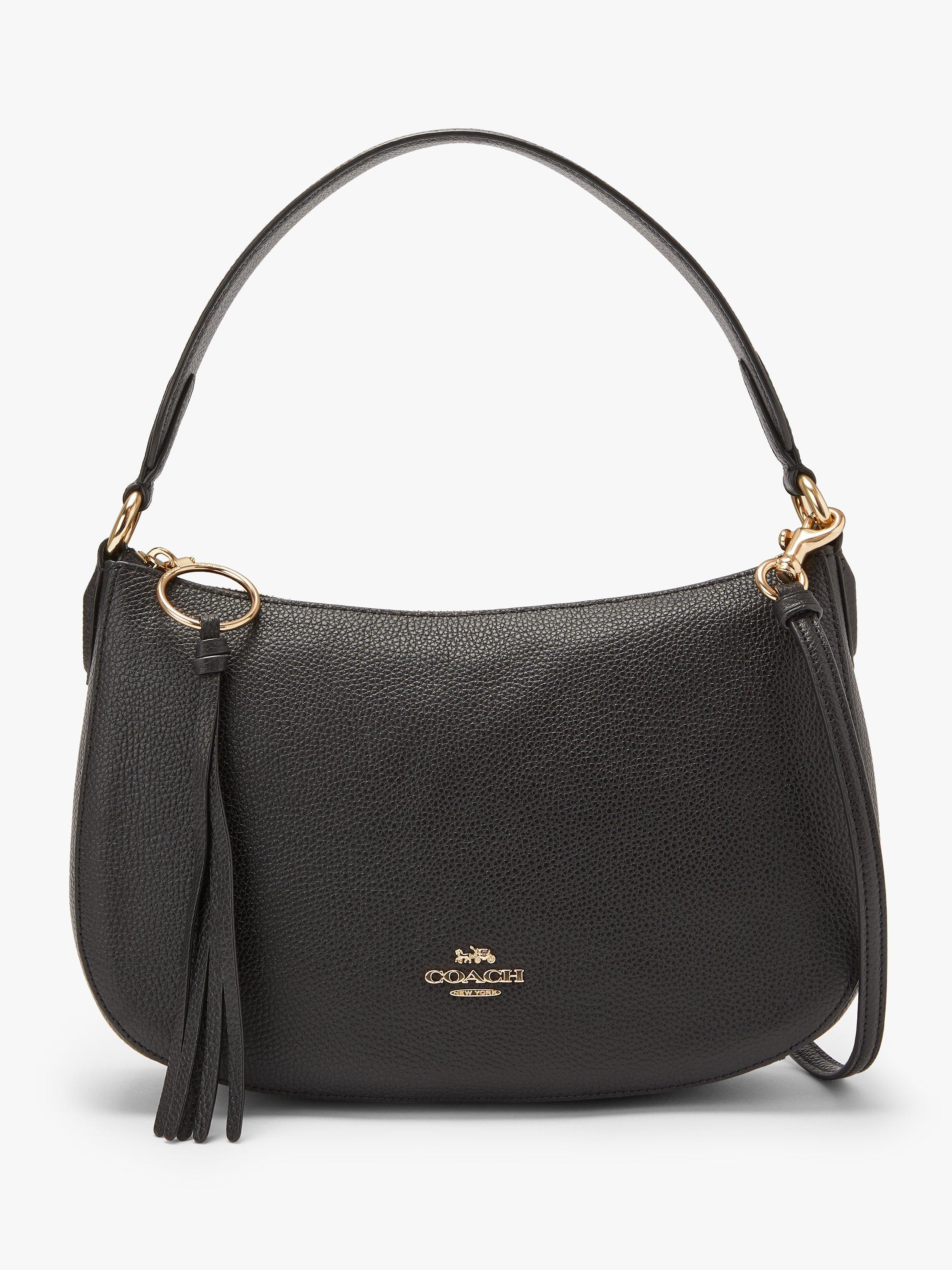Coach Sutton Leather Cross Body Bag, Black