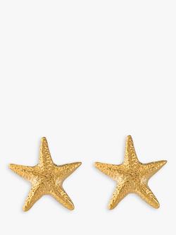 Alex Monroe Starfish Stud Earrings, Gold, Gold