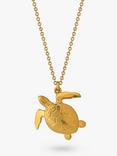 Alex Monroe Sea Turtle Pendant Necklace, Gold