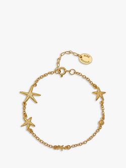 Alex Monroe Starfish Chain Bracelet, Gold, Gold