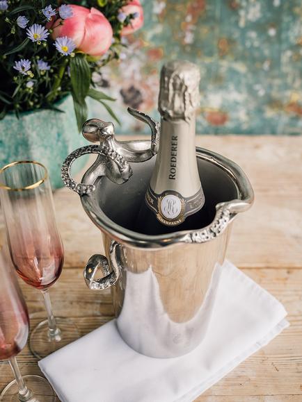 Culinary Concepts Octopus Wine Cooler - view 2, Silver