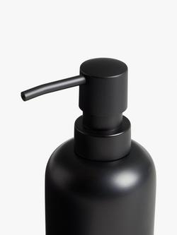 John Lewis Matt Finish Soap Dispenser - view 2, Black