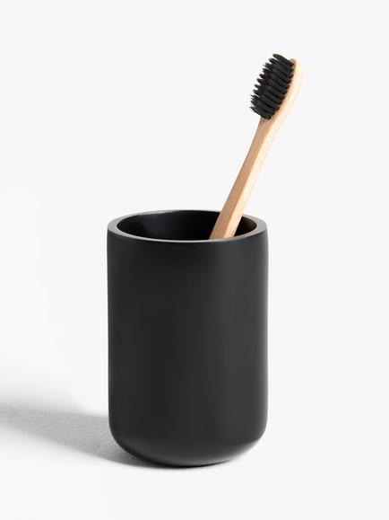 John Lewis Matt Finish Bathroom Tumbler - view 2, Black