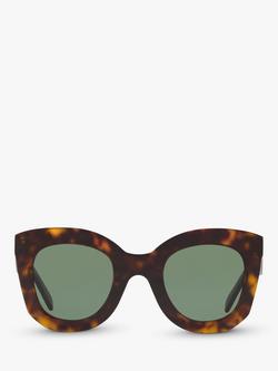 Celine CL4005IN Women's Square Sunglasses - view 2, Brown/Green