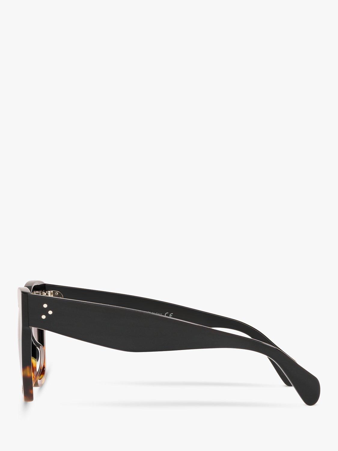 Product image 3 of 11, which shows Celine CL4004IN Women's Cat's Eye Sunglasses, Brown/Grey