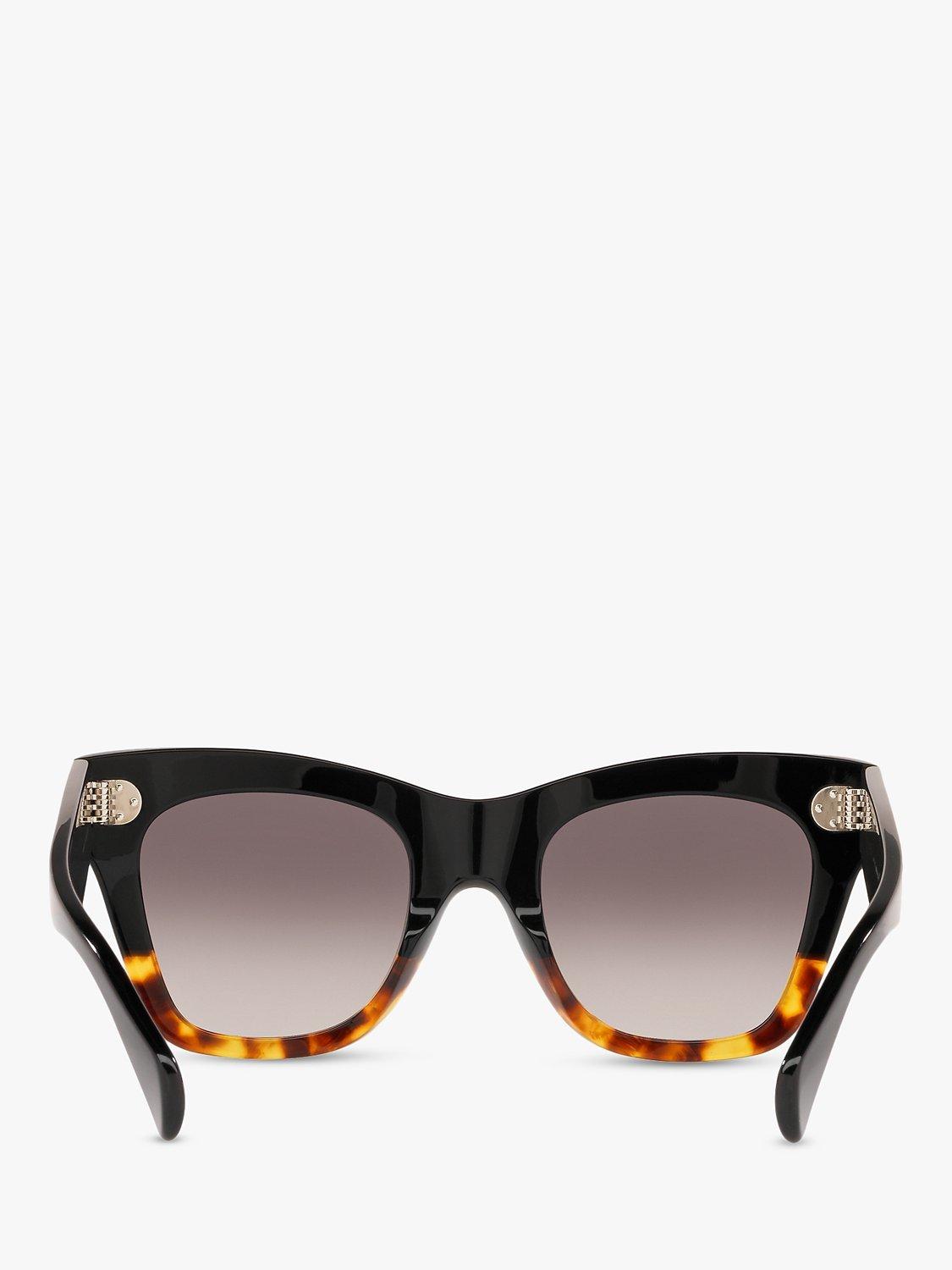 Product image 4 of 11, which shows Celine CL4004IN Women's Cat's Eye Sunglasses, Brown/Grey