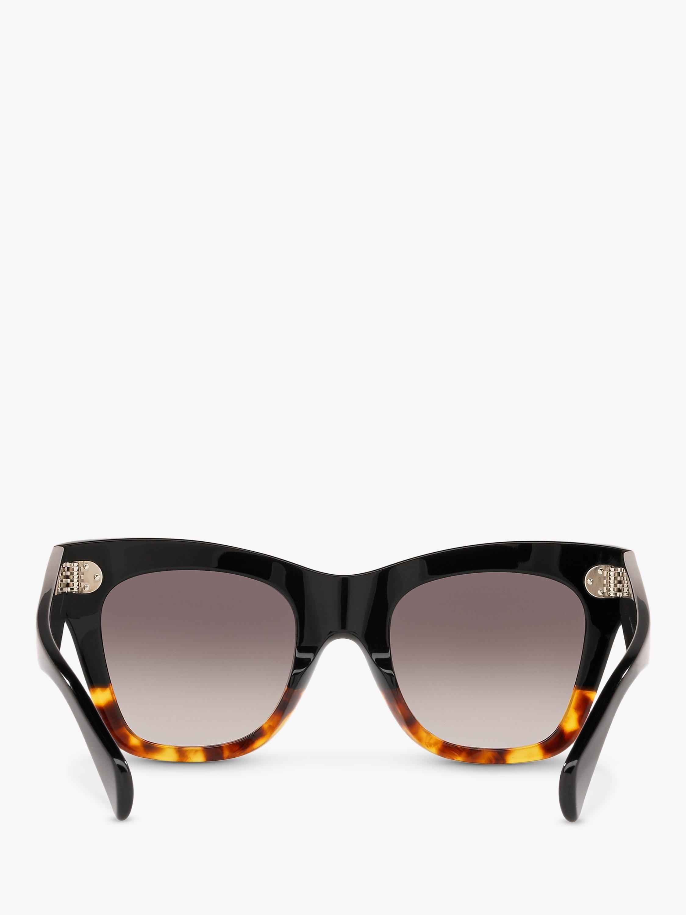 Product image 7 of 11, which shows Celine CL4004IN Women's Cat's Eye Sunglasses, Brown/Grey