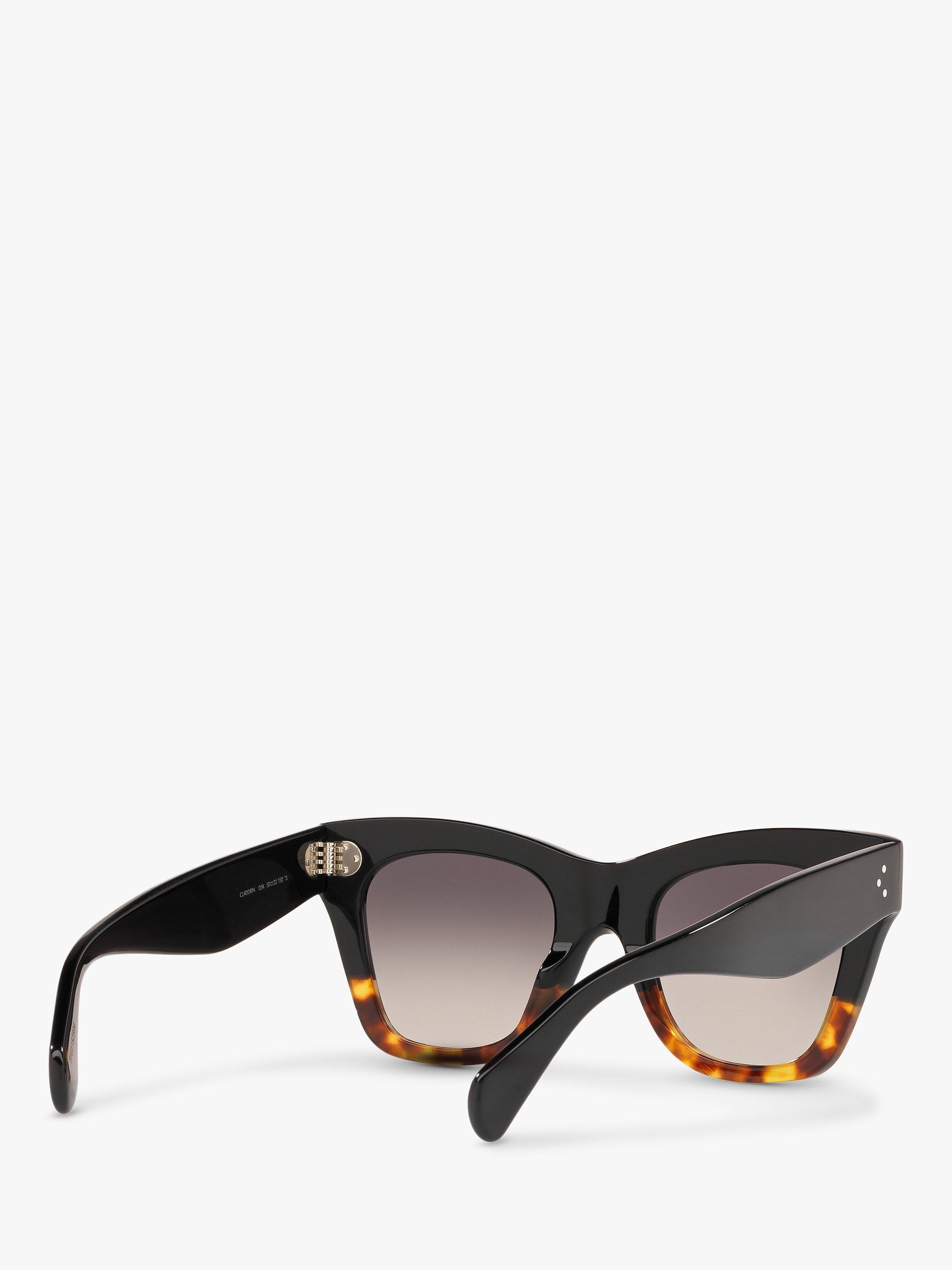 Product image 8 of 11, which shows Celine CL4004IN Women's Cat's Eye Sunglasses, Brown/Grey