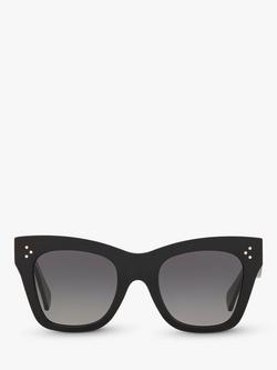 Celine CL4004IN Women's Cat's Eye Sunglasses - view 2, Black/Grey