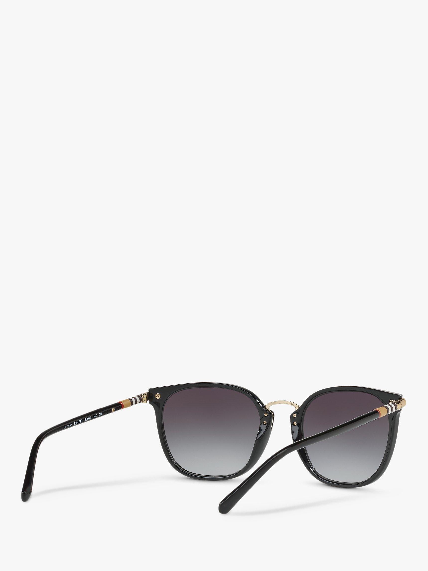 Product image 8 of 11, which shows Burberry BE4262 Women's Square Sunglasses, Black