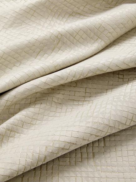 John Lewis Loki Squares Furnishing Fabric - view 2, Champagne