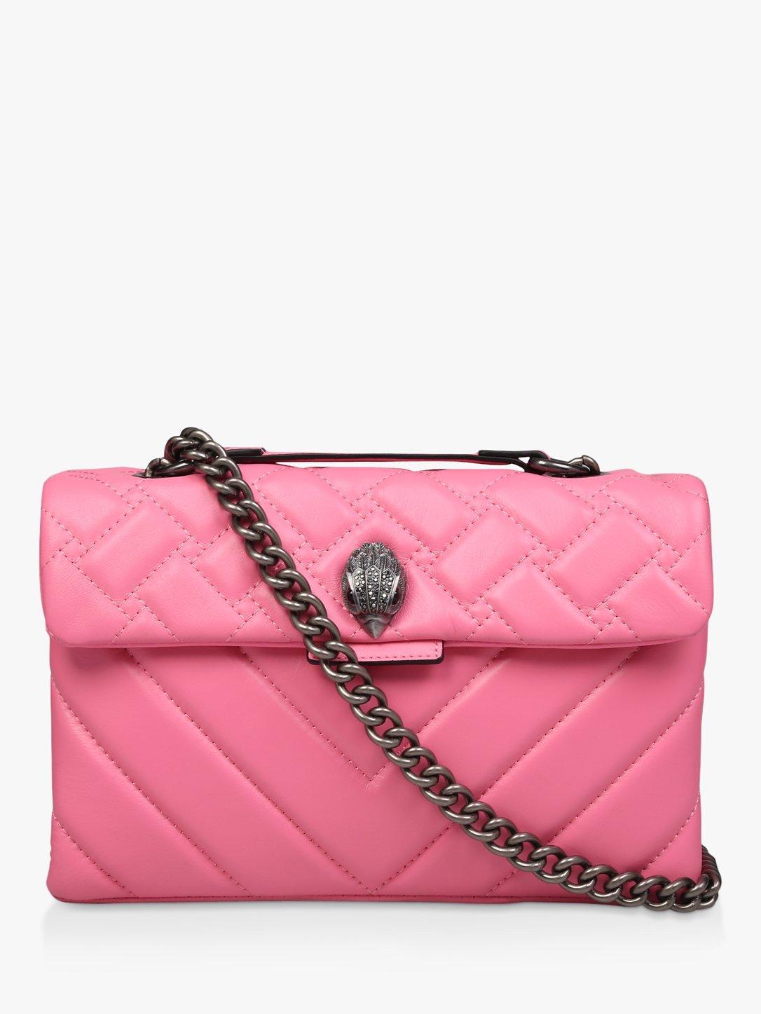 Kurt Geiger London Kensington Leather Shoulder Bag Pink