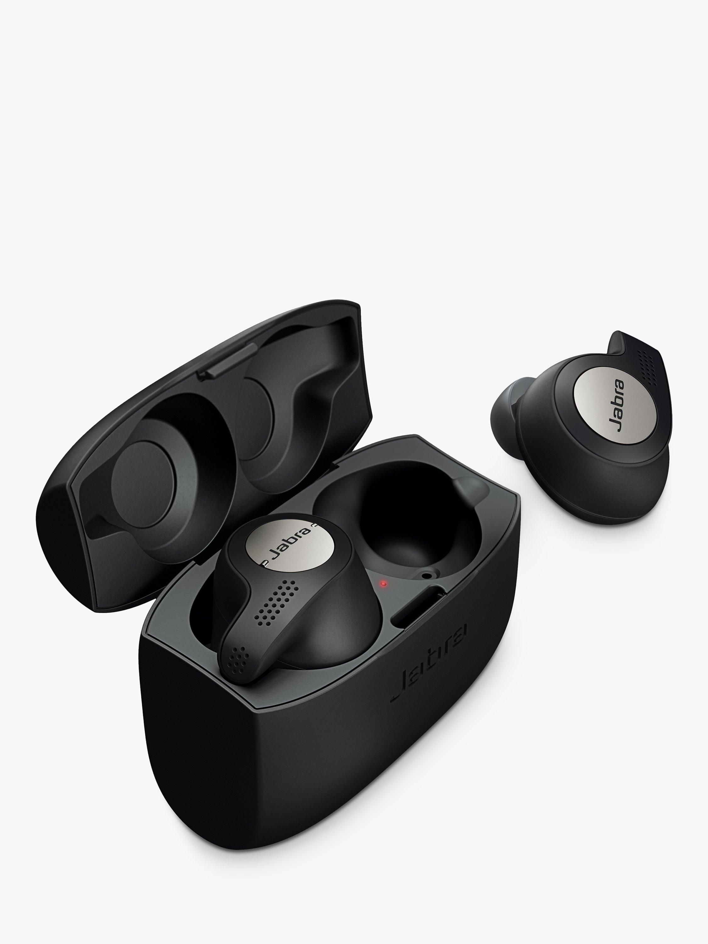 Jabra Elite Active 65t True Wireless Sweat & Weather-Resistant Bluetooth In-Ear Headphones with Mic/Remote, Titanium Black