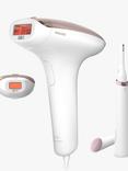 Philips Lumea BRI921/00 7000 Series Corded IPL with 2 Attachments For Face & Body with Pen Trimmer, White