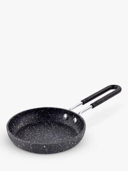 Eaziglide Neverstick2 Aluminium Non-Stick Mini Egg Pan, 13cm, Black