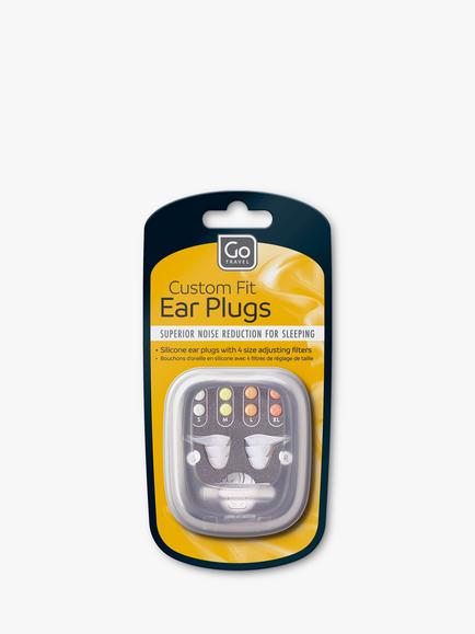 Go Travel Custom Fit Ear Plugs, White