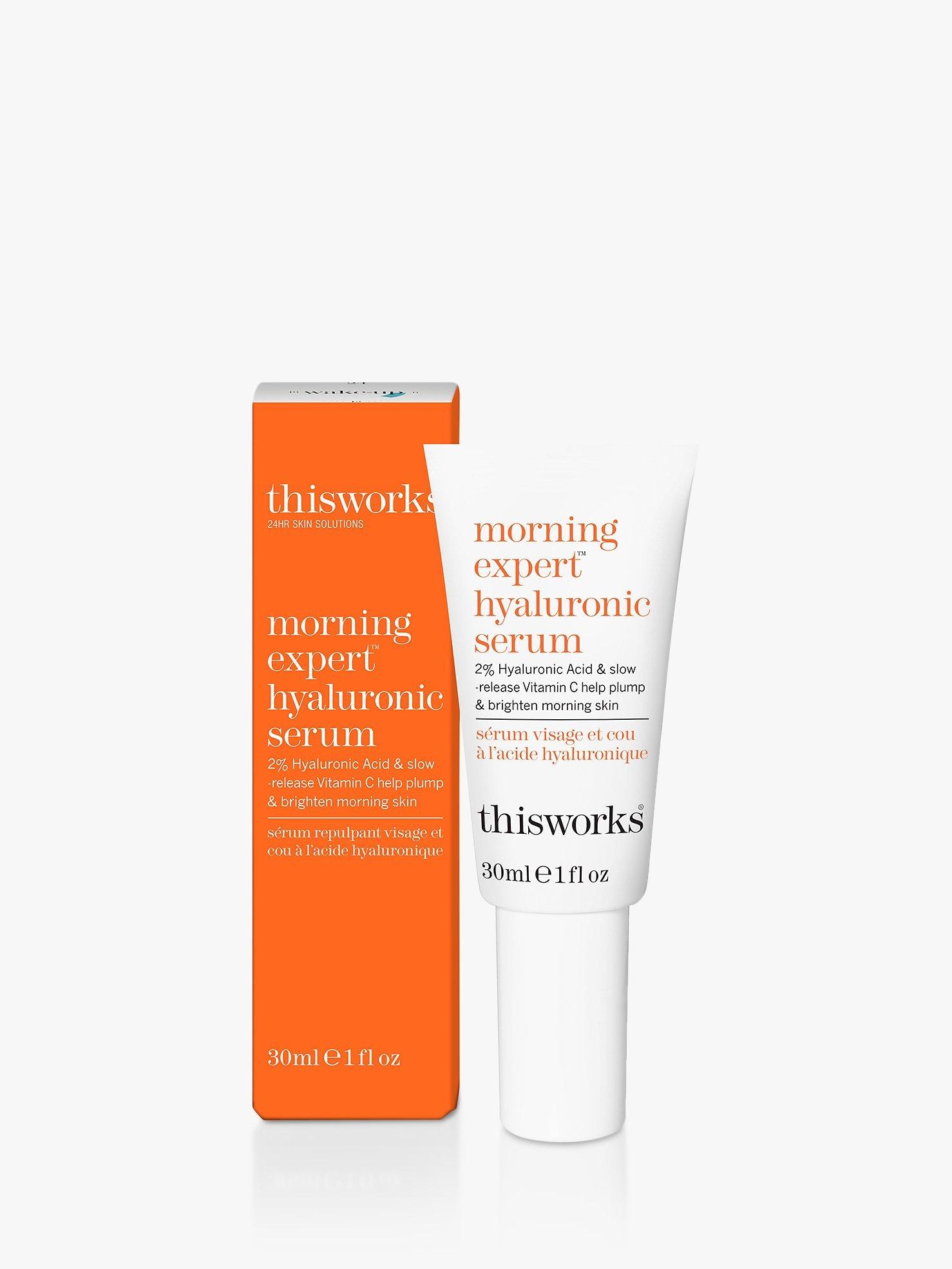 Product image 1 of 6, which shows This Works Morning Expert Hyaluronic Serum, 30ml