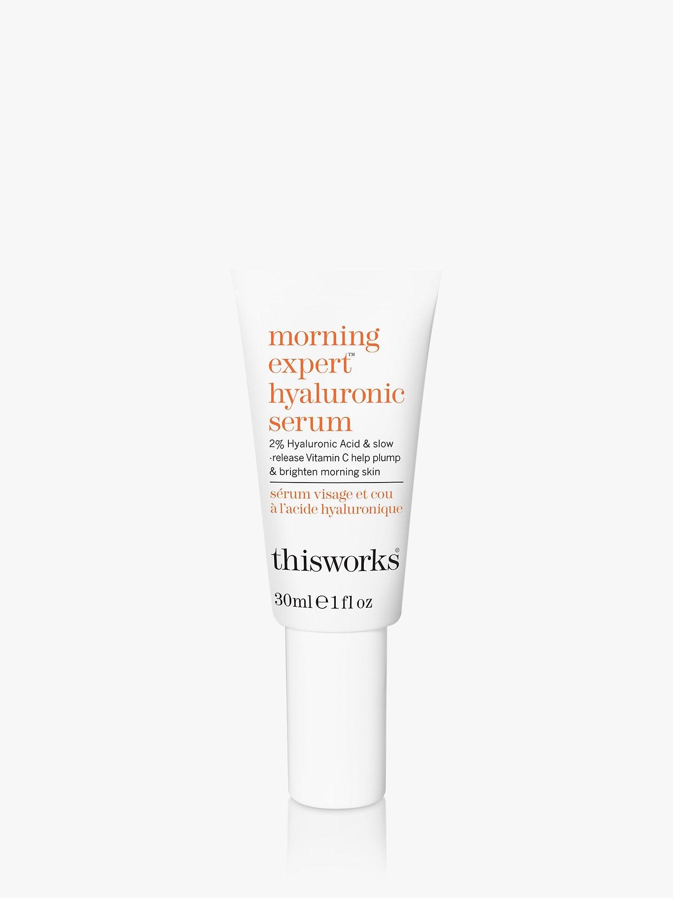 Product image 2 of 6, which shows This Works Morning Expert Hyaluronic Serum, 30ml