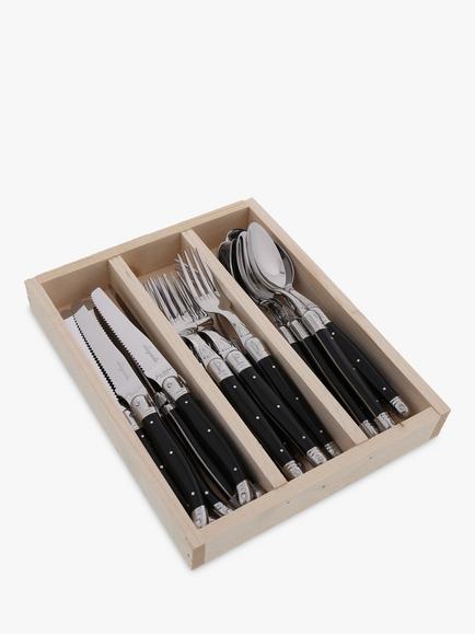Laguiole by Jean Dubost Black Cutlery, Black