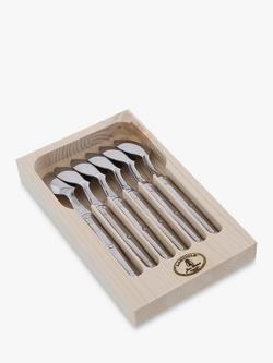 Laguiole Stainless Steel Teaspoons, Set of 6 - view 2, Stainless Steel