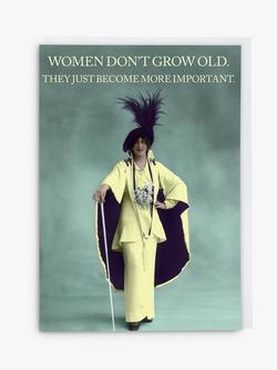Cath Tate Cards Women Don't Grow Old Blank Greeting Card, 