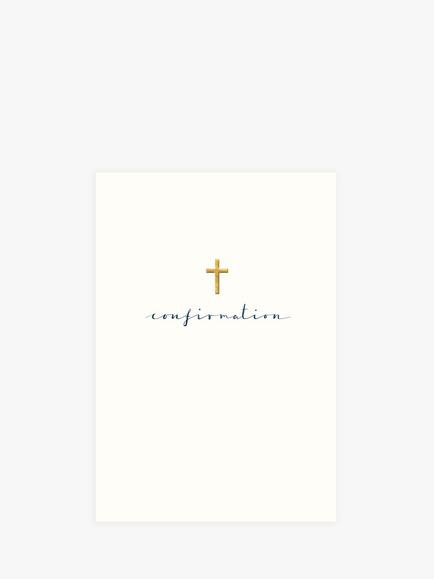 Woodmansterne Cross Confirmation Card, 