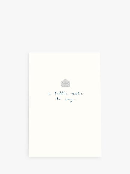 Woodmansterne A Little Note Thank You Card, 
